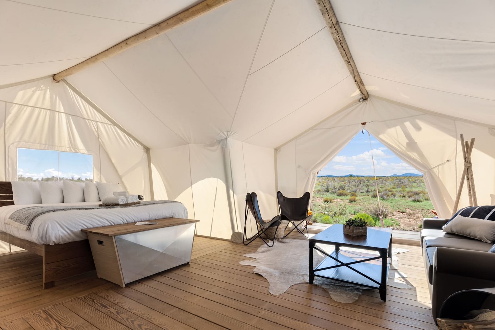 under canvas glamping